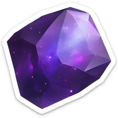 Small Nebula Galaxy Crystal sticker