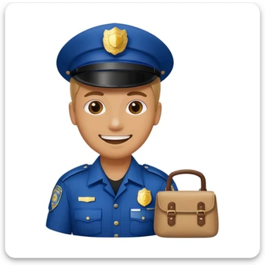 Bag drug fake cop sticker