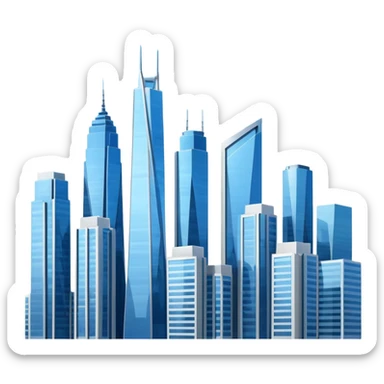 city skyline  sticker