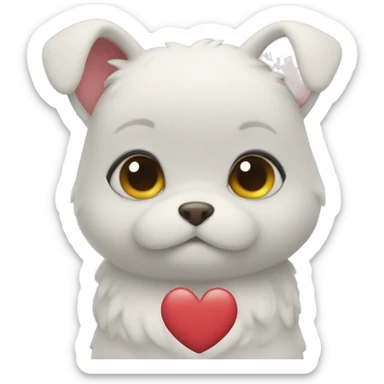 Cute heart sticker