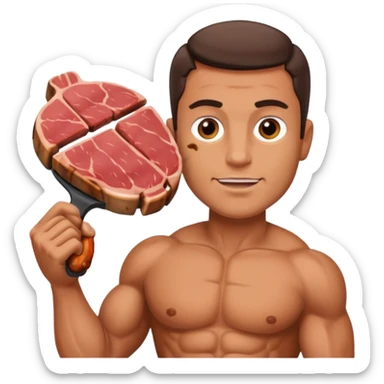 Guy beating meat sticker