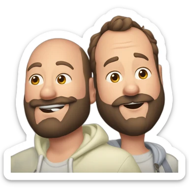 tom segura kissing bert kreischer sticker