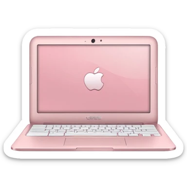 Light Pink Chromebook Laptop sticker