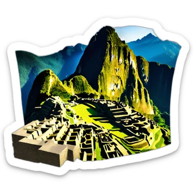 machu picchu sticker