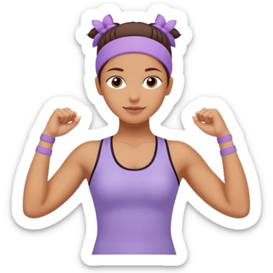 pilates lilac wristbands sticker