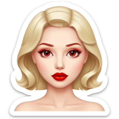 seductive woman mouth lips sticker