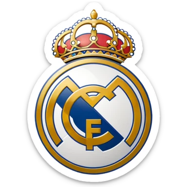 Real Madrid logo drawing  sticker