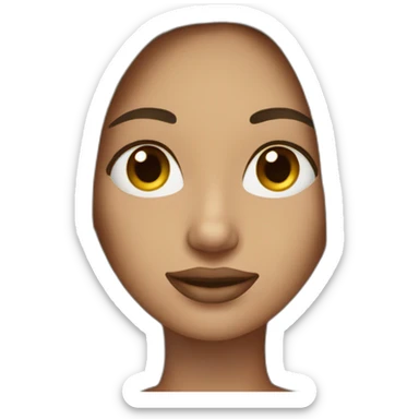 beautiful woman with long straight hair and MacBook sticker