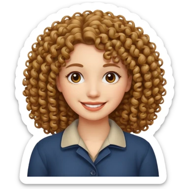 mujer con rulos en la cabeza sticker