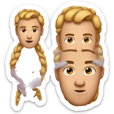 🤨 with reverse eyebrow sticker