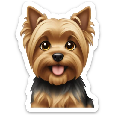Yorky puppy sticker