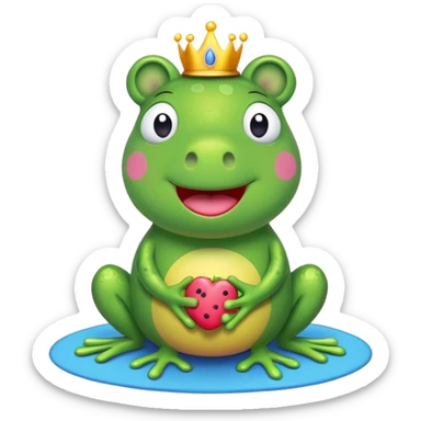 Peppa pig Frog sticker