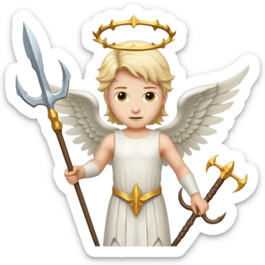 Ангел ломает трезубец sticker