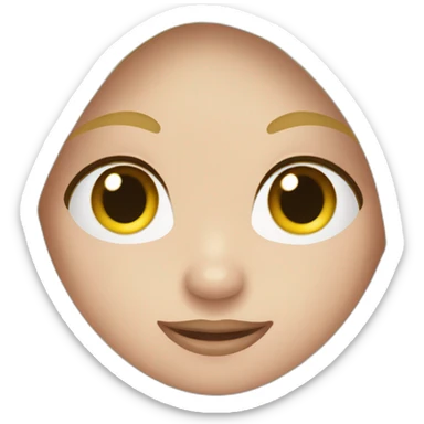 white skin girl with blonde hair showing THREE out of five fingers up on her one hand sticker