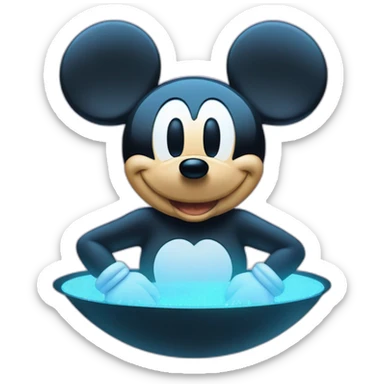 Mickey Mouse as a Hologram sticker