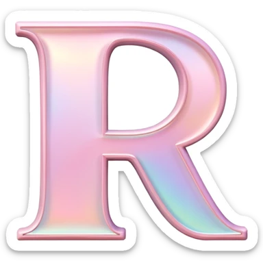 Iridescent pastel pink romantic formal elegant sophisticated cultured neat pretty beautiful Font setting icon with letter H sticker