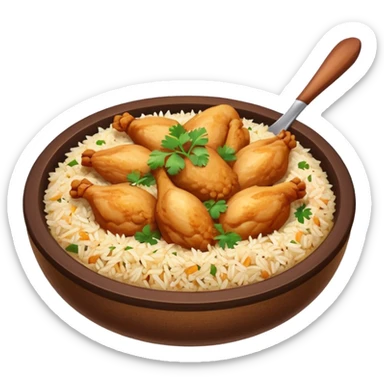 chicken biriyani sticker