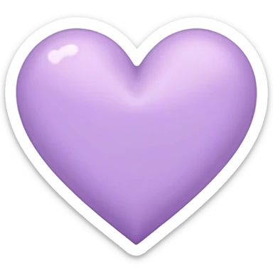 pastel purple heart sticker