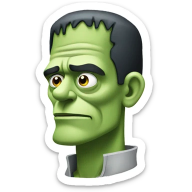 Thoughtful Frankenstein sticker
