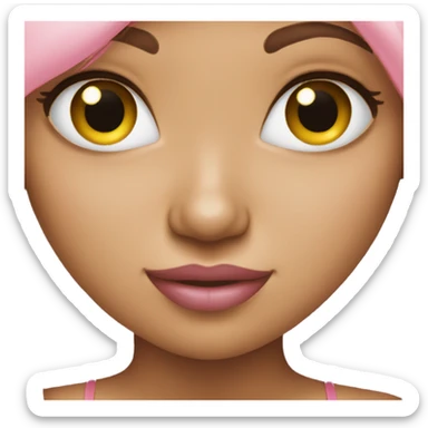 Pink girly emoji sticker