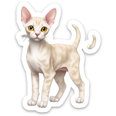 Devon Rex Full Body sticker