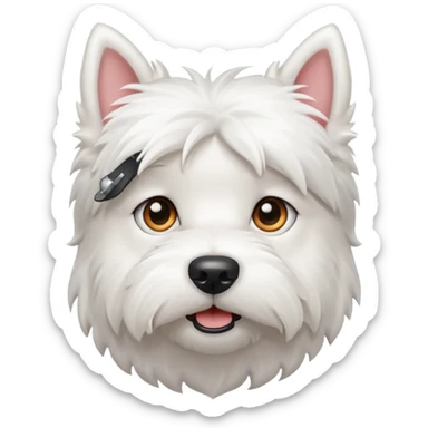 a Westie Dog sticker