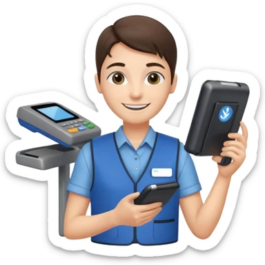 Walmart cashier sticker