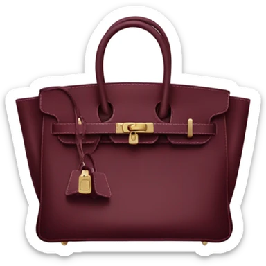 Birkin bag burgundy  sticker