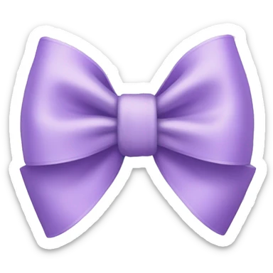 Light purple bow sticker