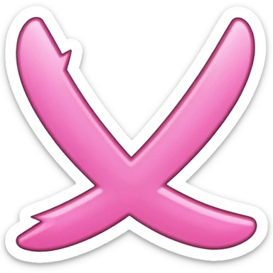 check mark pink sticker