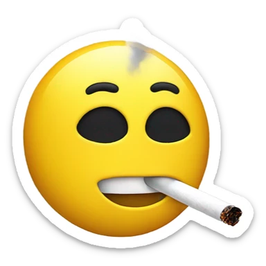smoking emoji  sticker