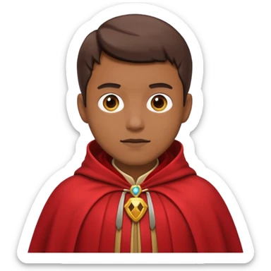 Hombre tapado rojo sticker