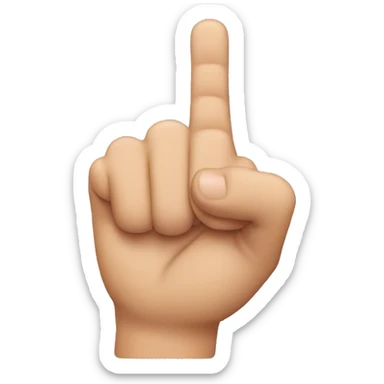 A hand that puts the index finger on the thumb and looks through it sticker