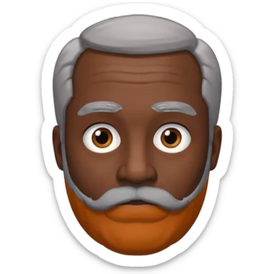 my dad buts he is black and not old with a grey beard sticker