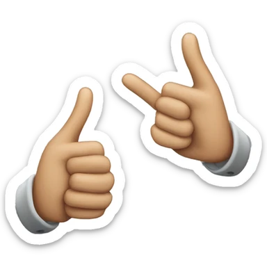 Pointing at oneself emoj sticker