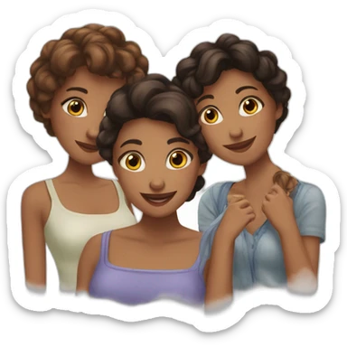 Best Friends forever cinq filles sticker