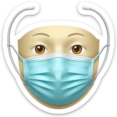 only medical mask sticker