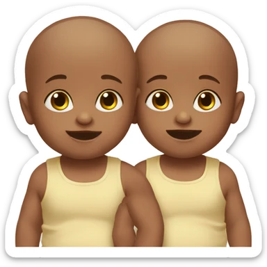 Twin baby  sticker
