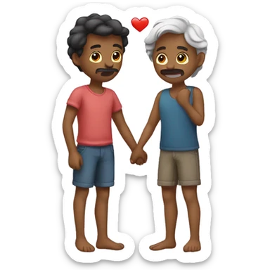 pareja enamorada sticker
