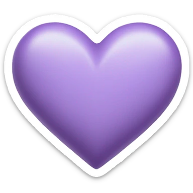 Lilac heart sticker