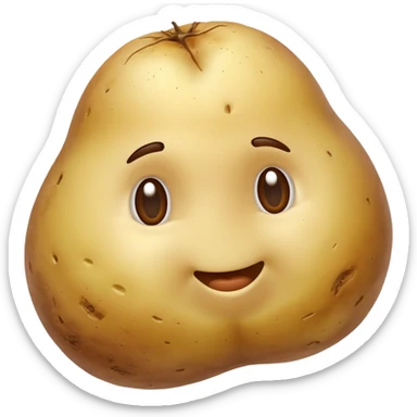boiled potato simple energy food sticker