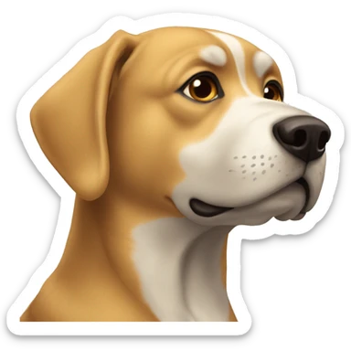 Perro  y su dueña sticker