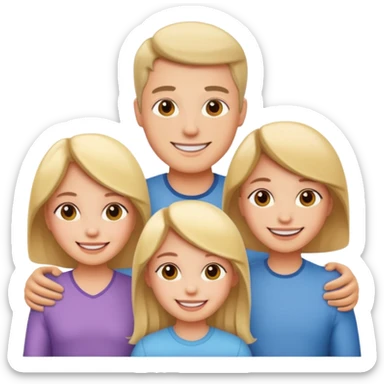 family bright skin sticker