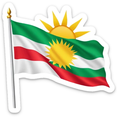 Kurdistanflag sticker