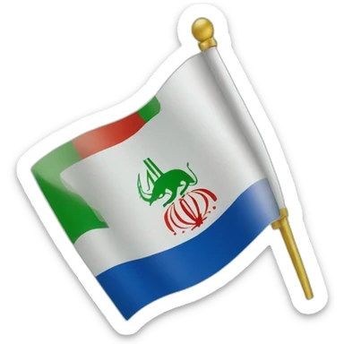 Iran Kingdom Flag sticker