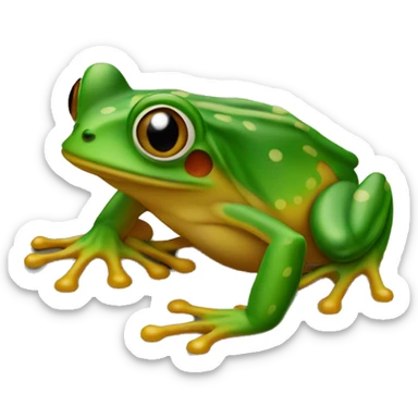 Puerto Rico coki frog sticker