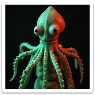 realistic photorealistic squid game red light green light doll sticker