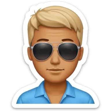 Cool guy sticker
