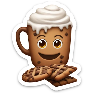 Cookies with hot chocolate  sticker