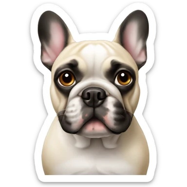 Two French bulldogs sticker